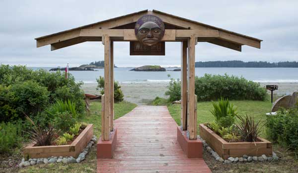 Oceanfront dining in Tofino BC